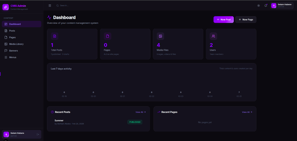 Headless CMS Platform